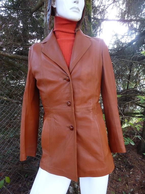 /blazer leather jacket