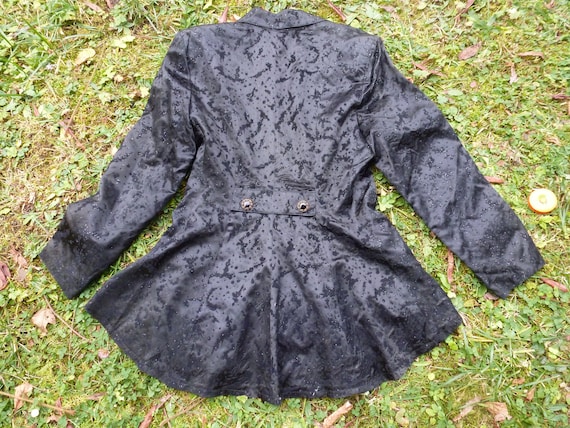 antique Edwardian night black jacket/blazer