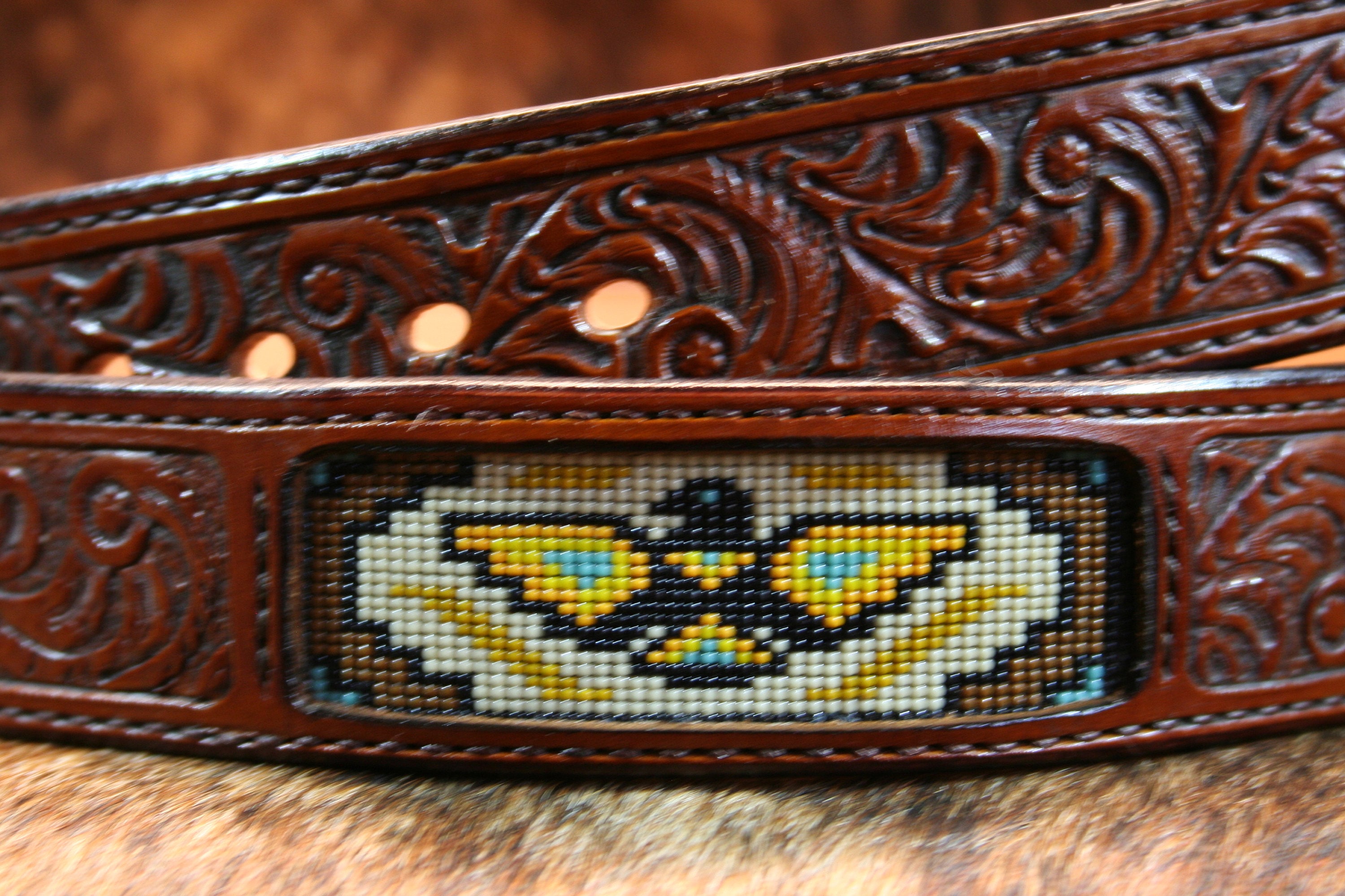 Beaded Thunderbird Belt - Etsy