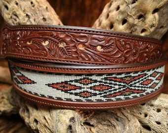 Mens Leather Belt "Tortilla Flat"