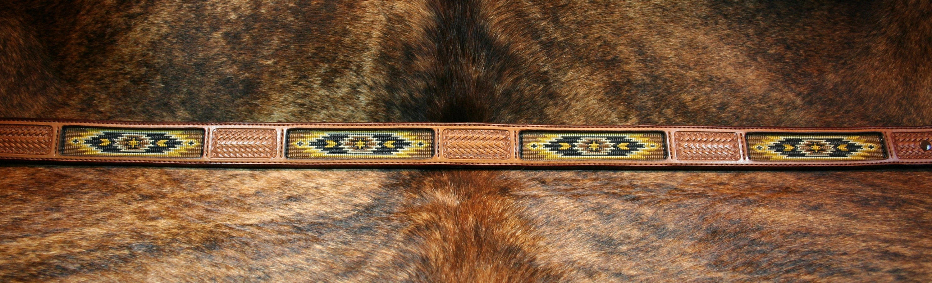 Aztec Designed Western Style Beaded Belt - Etsy