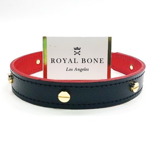 Valentines Limited Edition Black Pebble Leather Gold Love Ornament Pet Collar