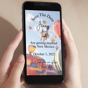 Save The Date Digital Mobile, Save The Date Editable download