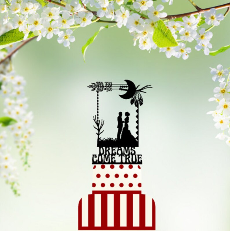 Native American Themed Wedding Cake Topper Personalized With Etsy