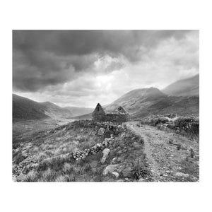 Impression paysage irlandais, photographie de paysage noir et blanc, tirages photographiques irlandais, Irlande noir et blanc, art mural Irlande, décoration murale