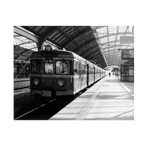 Black And White Train Photography, Railway Station,Train Photography,Home Décor,Railway Art,Railway Photography,Railway Print,Large Wall Art