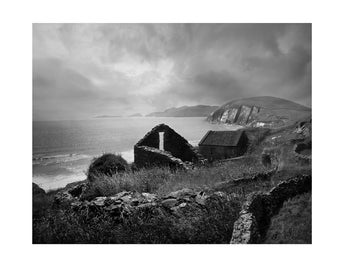 Irish Photography Print, Irish Landscape Photography, Black And White Irish Photography, Ireland Photography, Abandoned Places, Photo Print