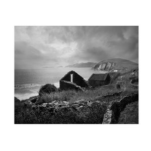 Irish Photography Print, Irish Landscape Photography, Black And White Irish Photography, Ireland Photography, Abandoned Places, Photo Print image 1