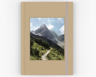 Reisegeschenk, sterreichische Alpen, Hardcover-Notizbuch, Reise-Notizbuch, Reise-Notizbuch mit gratis Lesezeichen, Natur-Notizbuch, Reisetagebuch