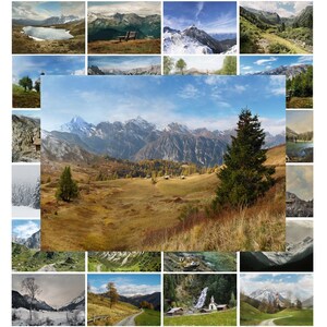 Lot de 24 cartes postales montagne, alpin, lot de cartes postales, cartes postales, cartes postales nature, lot de cartes postales paysage, cartes postales montagne, cartes postales de voyage