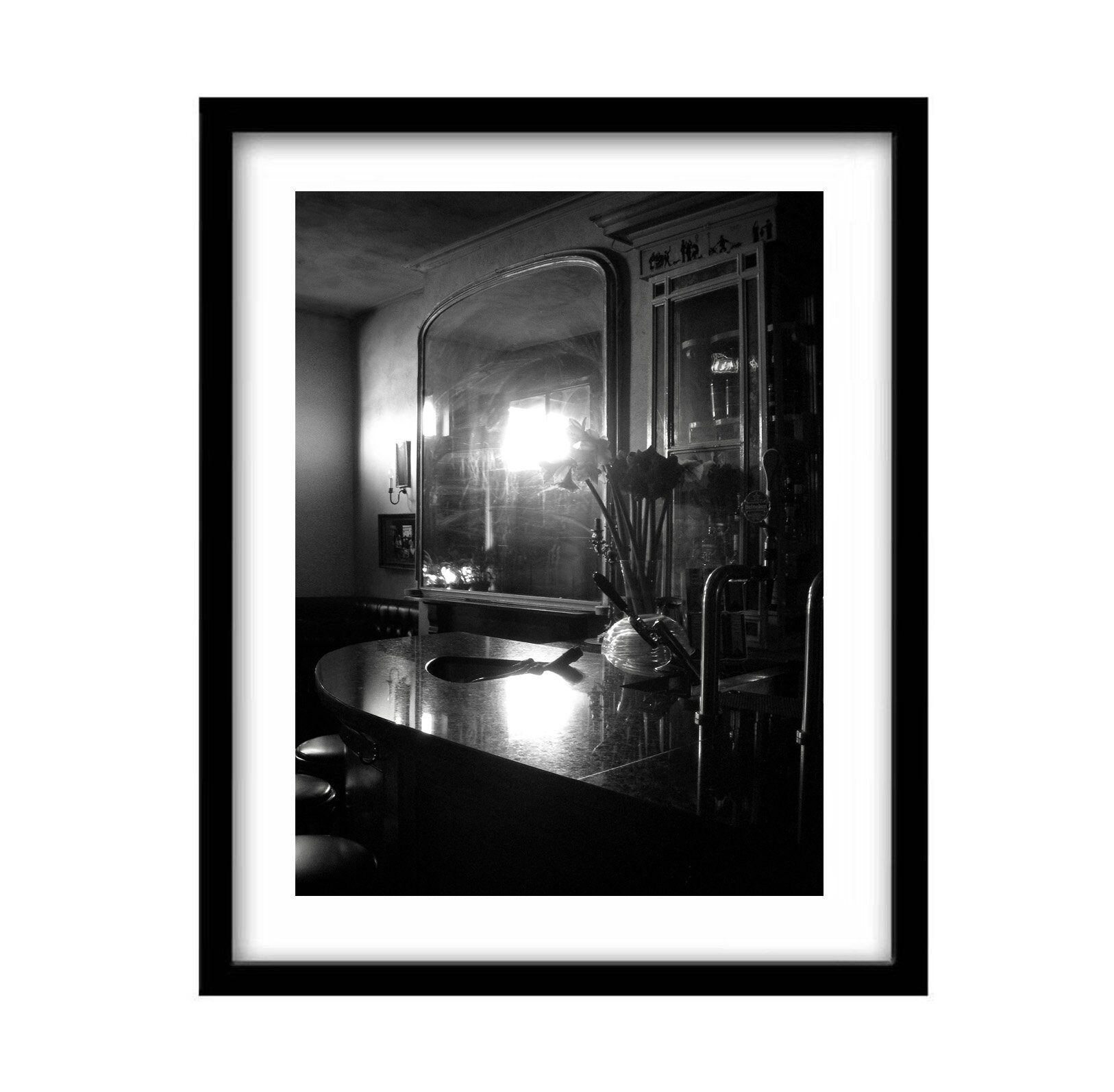 Bar Photography, Black and White Photography, Bar Decor, Wall Art