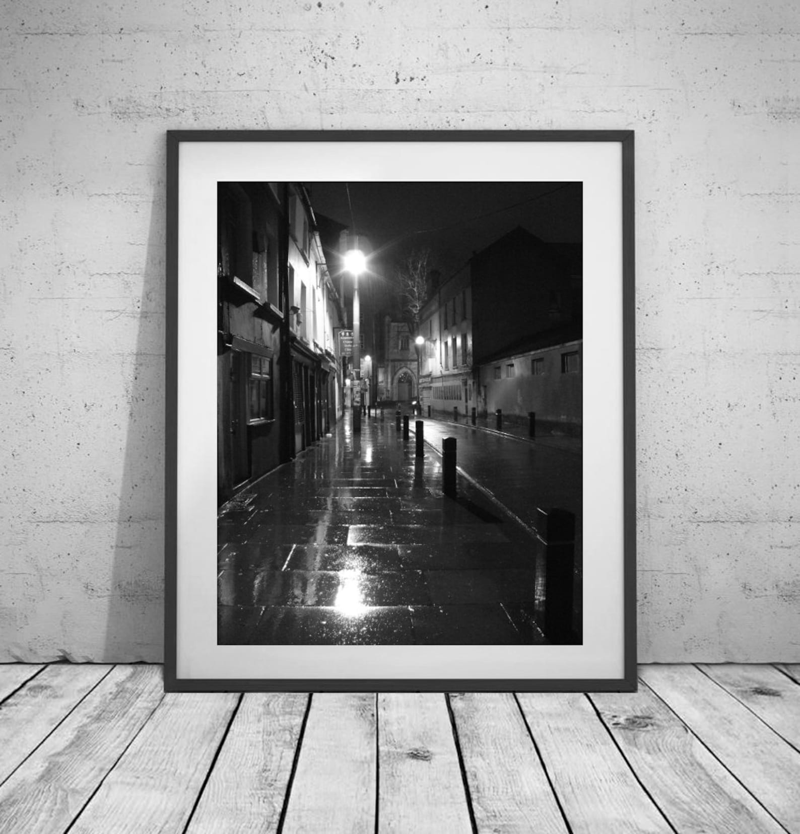 Irish Photography, Irish Print, Ireland, Night Photography, Large Wall Art, Black and White
