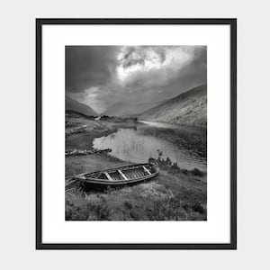 Impression de photographie de l&#39;Anneau du Kerry Irlande, photographie de paysage d&#39;Irlande, photographie de la nature, paysage irlandais, photographie en noir et blanc