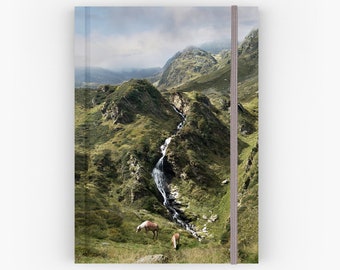 Hardcover Notizbuch, Reisetagebuch, Reisegeschenk, Österreichische Alpen, Reisetagebuch mit gratis Lesezeichen, Natur Notizbuch, Reisetagebuch