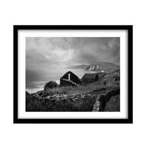 Irish Photography Print, Irish Landscape Photography, Black And White Irish Photography, Ireland Photography, Abandoned Places, Photo Print image 4