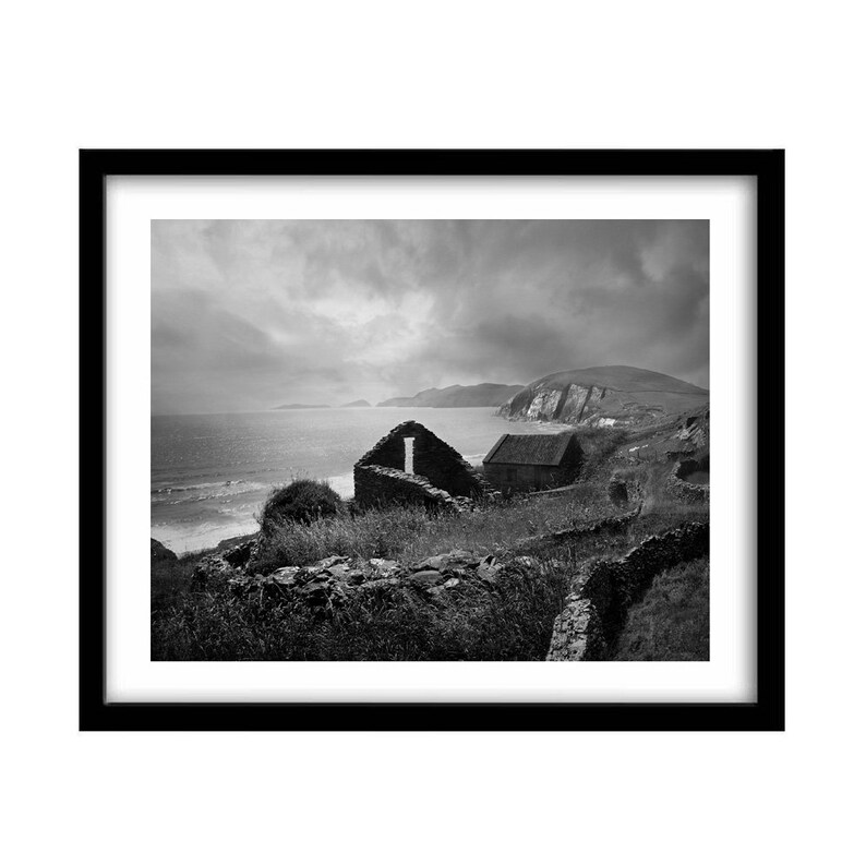 Irish Photography Print, Irish Landscape Photography, Black And White Irish Photography, Ireland Photography, Abandoned Places, Photo Print image 4