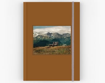 Österreichische Alpen, Notizbuch, Wipptaler Kunst, Natur Notizbuch, Hardcover Notizbuch, Reise Notizbuch mit gratis Postkarten Set, Reise Notizbuch