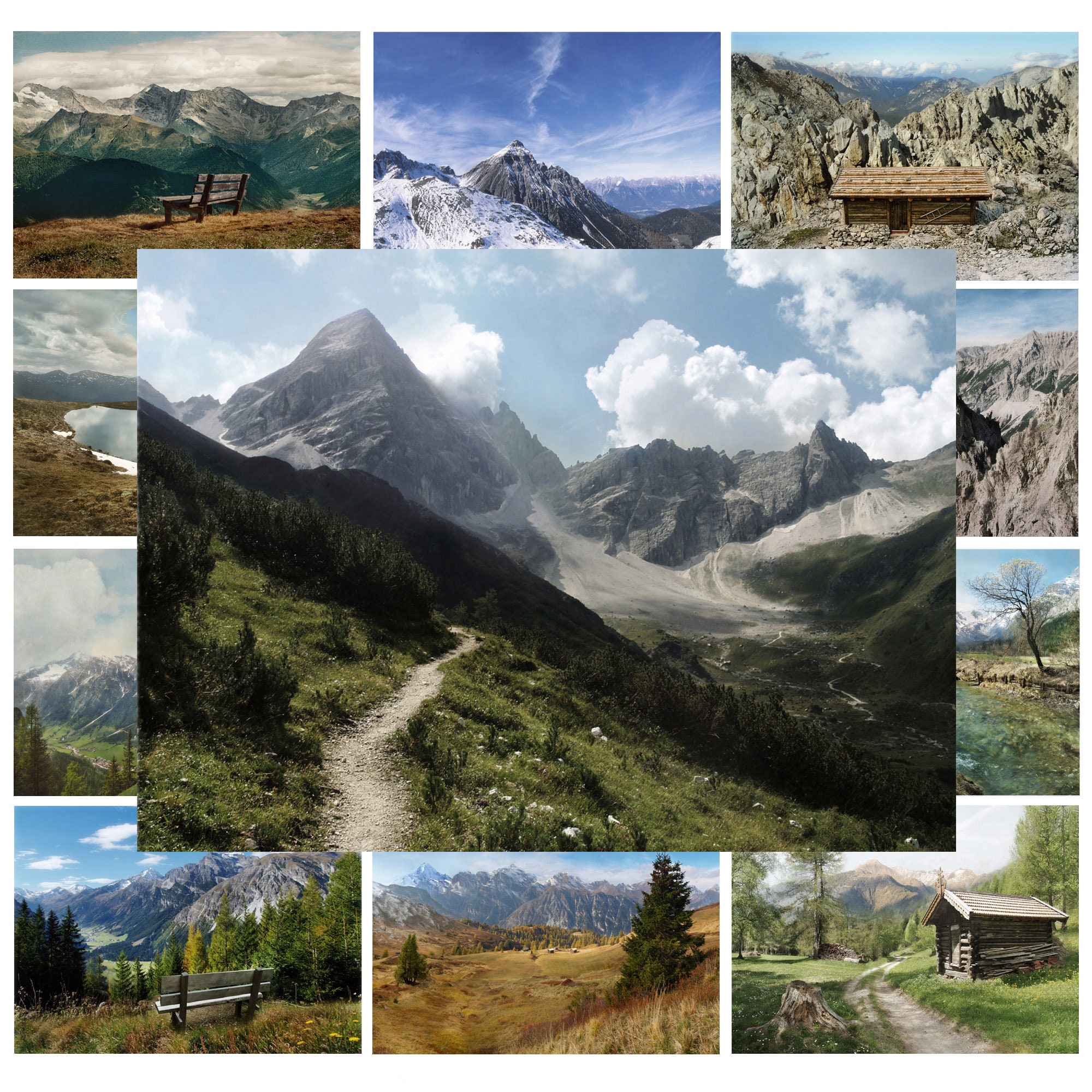 Set of 24 Postcards of the Austrian Alps, Nature Lover Gift Cards, Postcard Set, Postcards Landscapes, Nature Postcards, Mountain Postcards