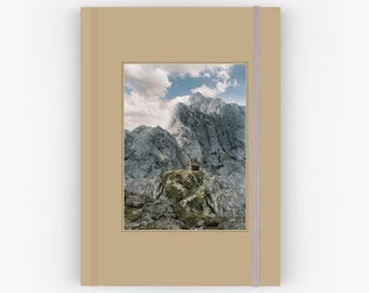 Österreichische Alpen, Reisetagebuch, Wipptaler Kunst, Reisenotizbuch, Naturnotizbuch, Hardcover-Notizbuch, Reisenotizbuch mit gratis Lesezeichen