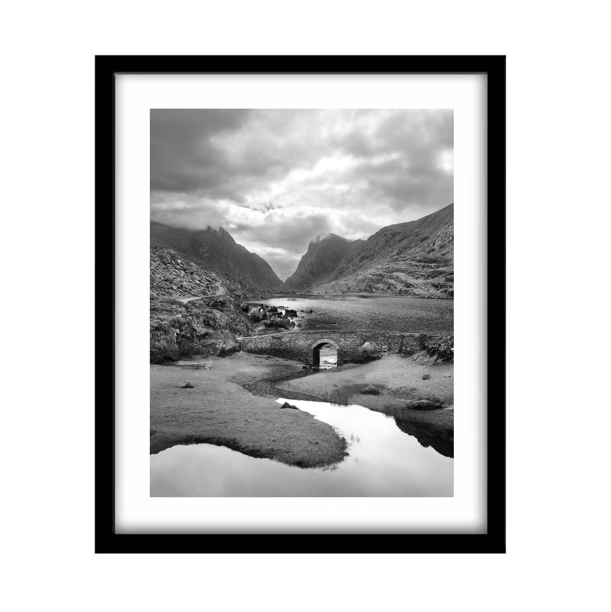 Black and White Irish Art, Nature Photography, Abandoned Places, Ireland Photography Print