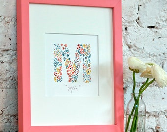 Personalised New Baby Nursery Wall Art