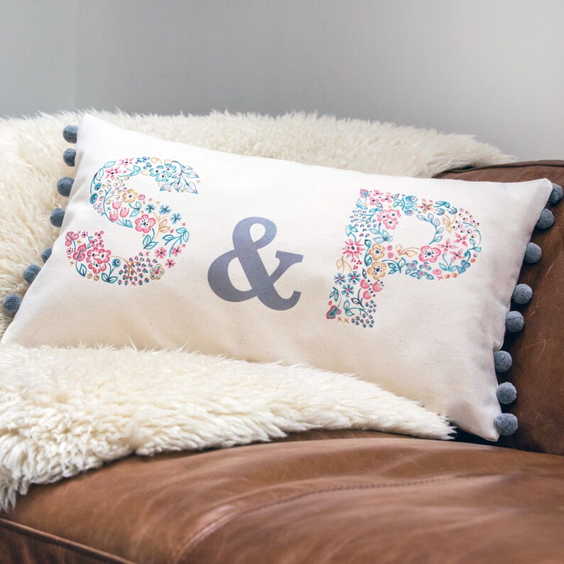 Personalised wedding, anniversary or couple cushion gift image 3