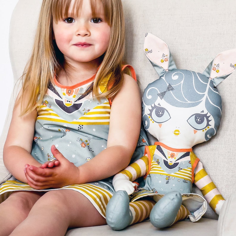 Girl Dressdiy Dress Kit for Little Girldo It Yourself Blue Etsy UK