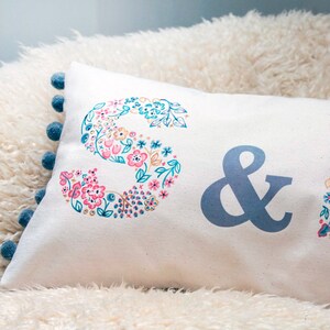 Personalised wedding, anniversary or couple cushion gift image 9