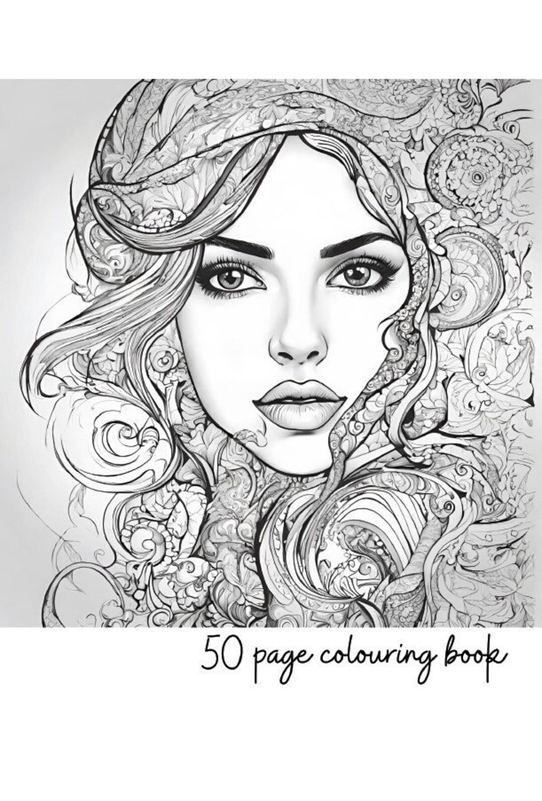 50 Page Downloadable Colouring Book - Etsy
