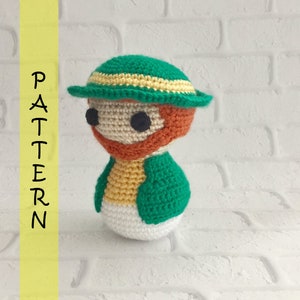 Leprechaun Baby Rattle CROCHET PATTERN / Lephrechaun Amigurumi