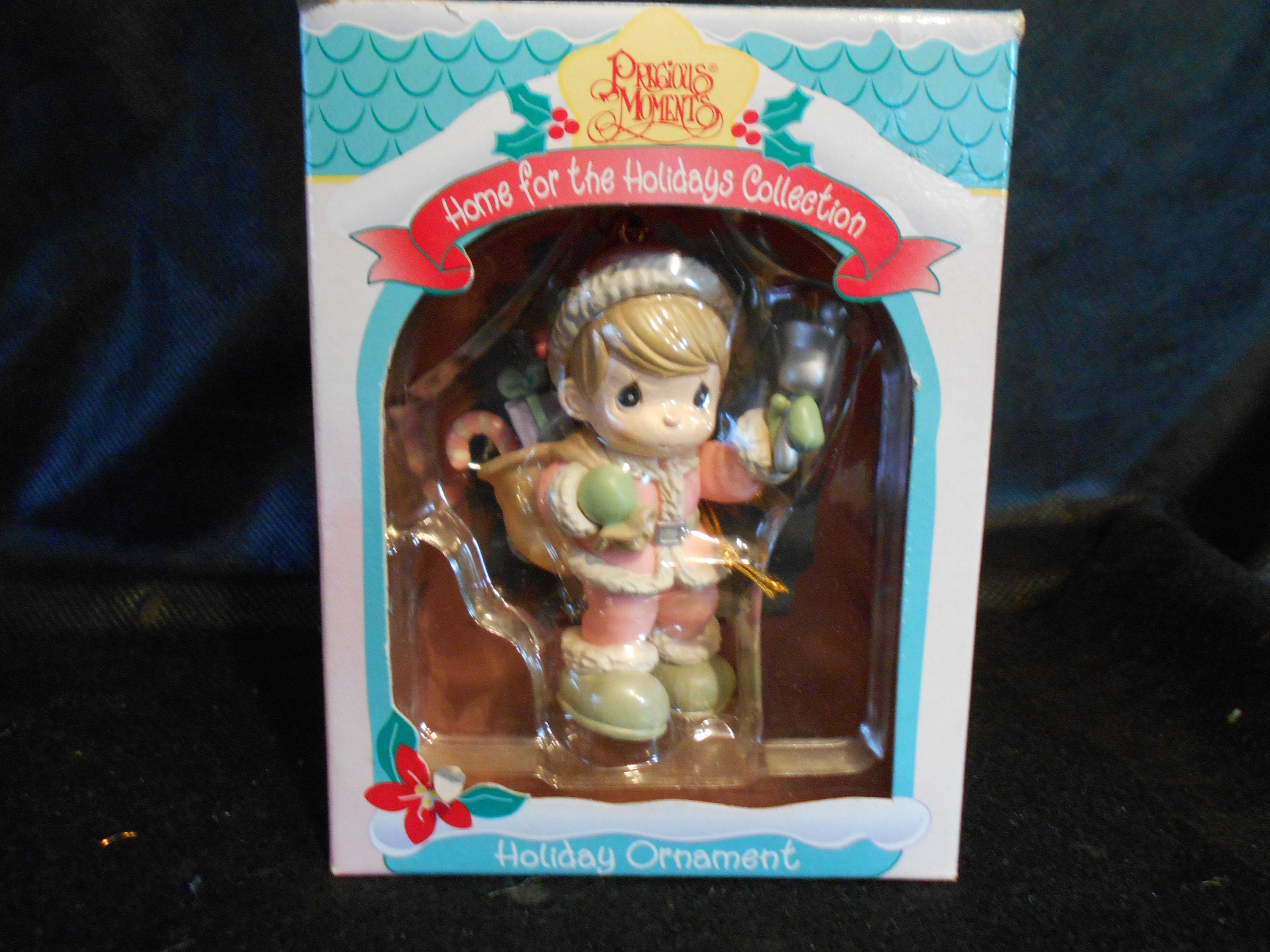 Precious Moments Ornament - Boy With Bag of Toys - Etsy