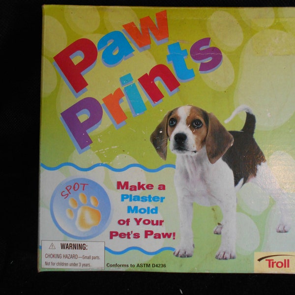 Paw Prints - Make a Plaster Mold of Your Pets Paw