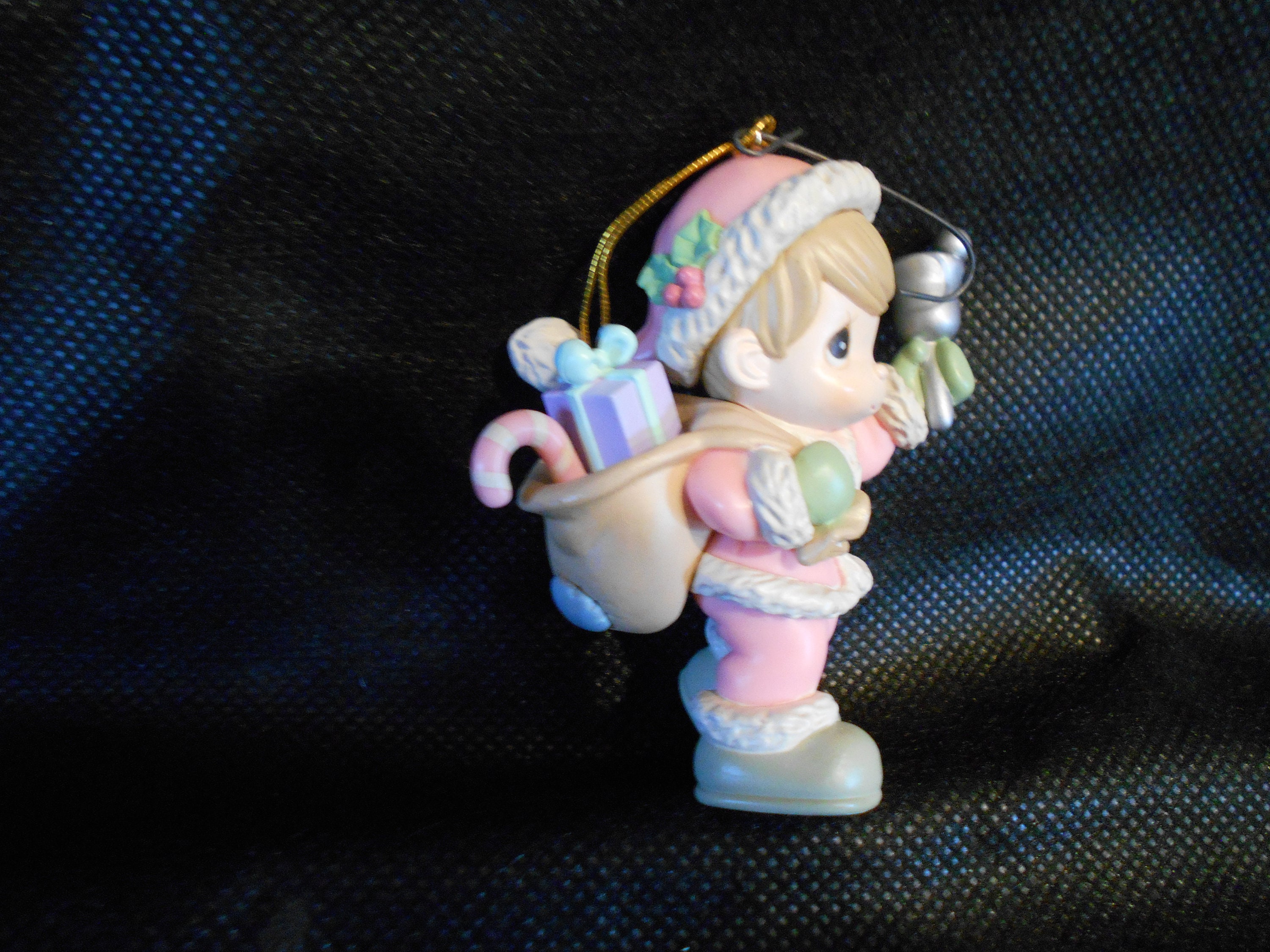 Precious Moments Ornament - Boy With Bag of Toys - Etsy
