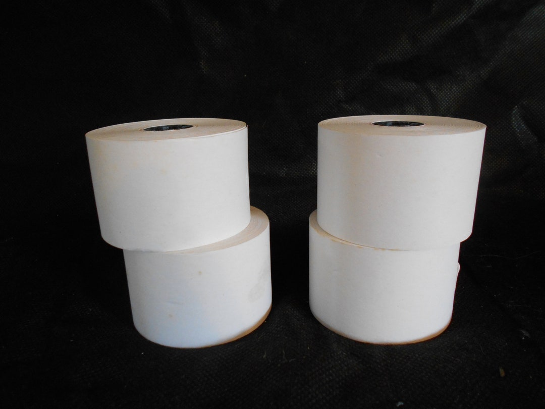 Four Rolls Cash Register/adding Machine Paper - Etsy