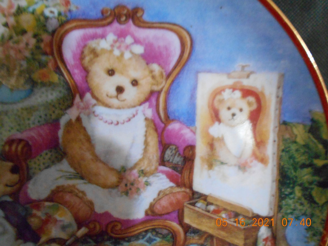 Franklin Mint Teddy Bear Collectible Plate - Etsy
