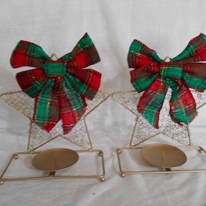 Refurbished Metal Star Single Candle Candleholders
