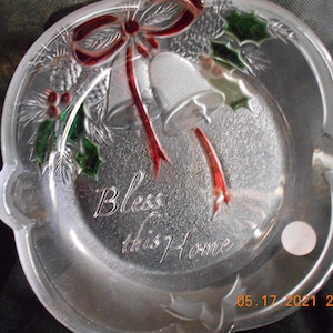 Mikasa ~ Crystal ~ Bless This Home ~ Bell Plate