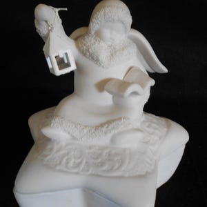 White Star Shaped Trinket Box with Angel