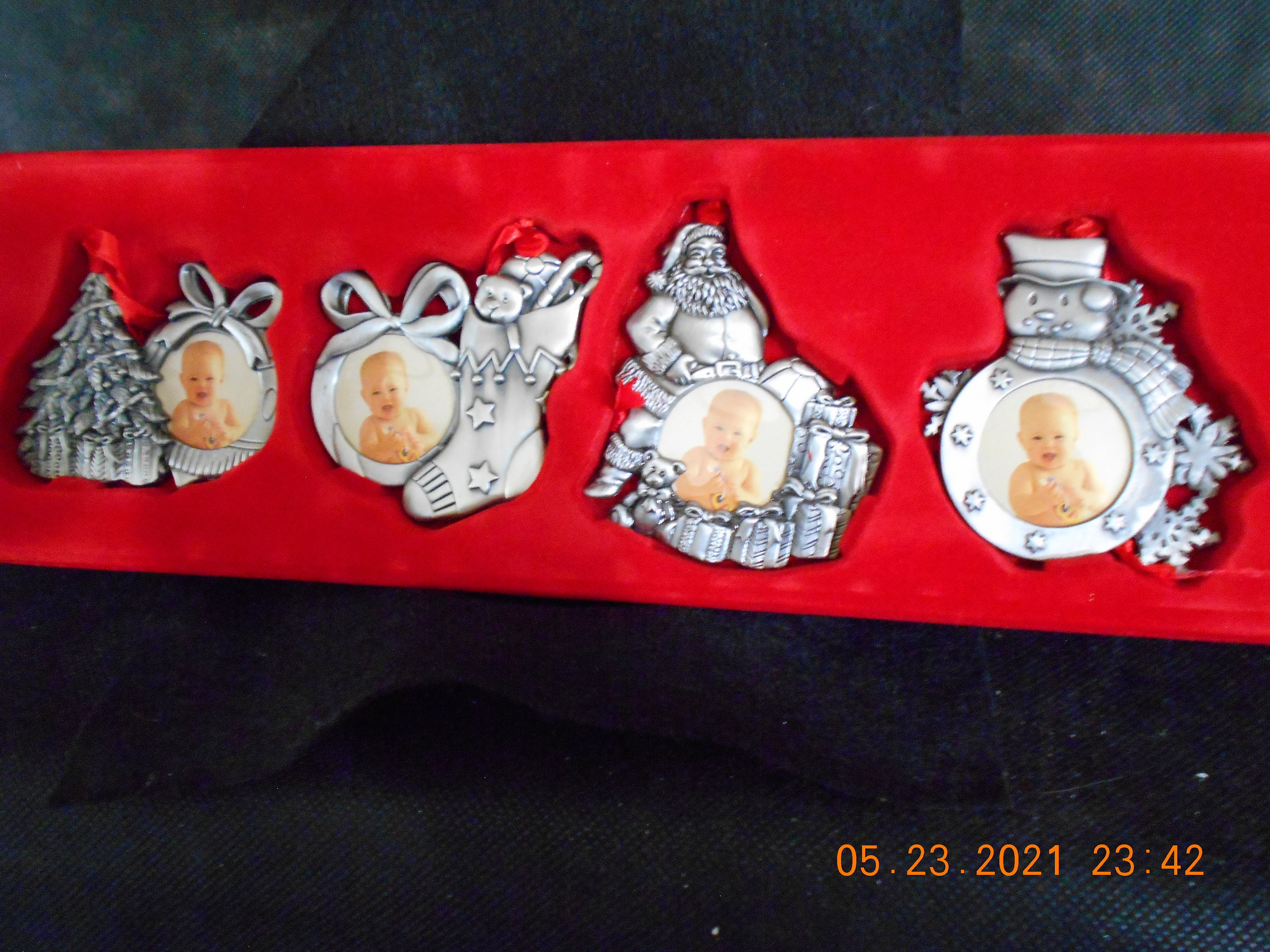 Holiday Frame Ornaments Set of 4 | Etsy