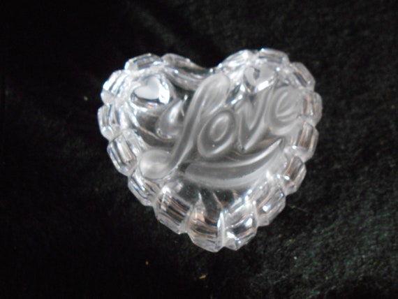 Crystal Heart Shaped Love Trinket Box - image 1