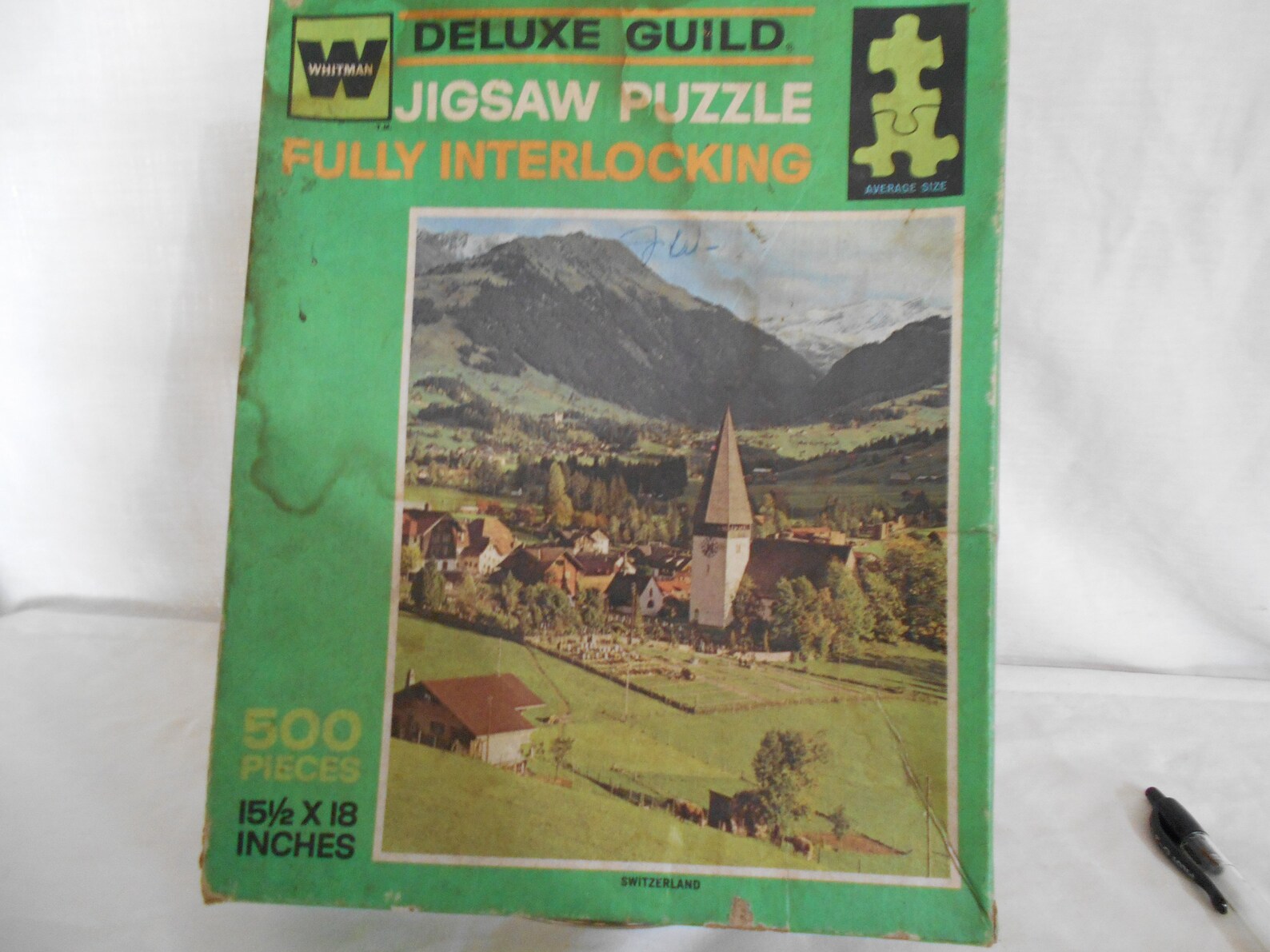 Whitman Deluxe Guild Jigsaw Puzzle Switzerland Etsy