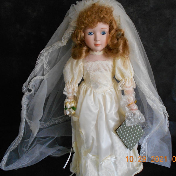 Porcelain Bride Doll Etsy