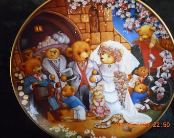 Franklin Mint 'A Teddy Bear Picnic' Collector Plate (#PLT559) - Etsy