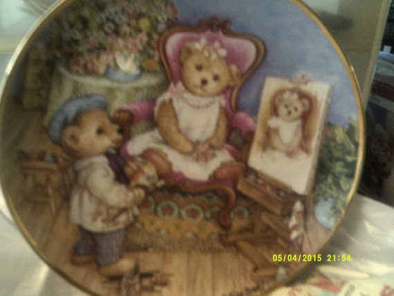 franklin mint bear plates