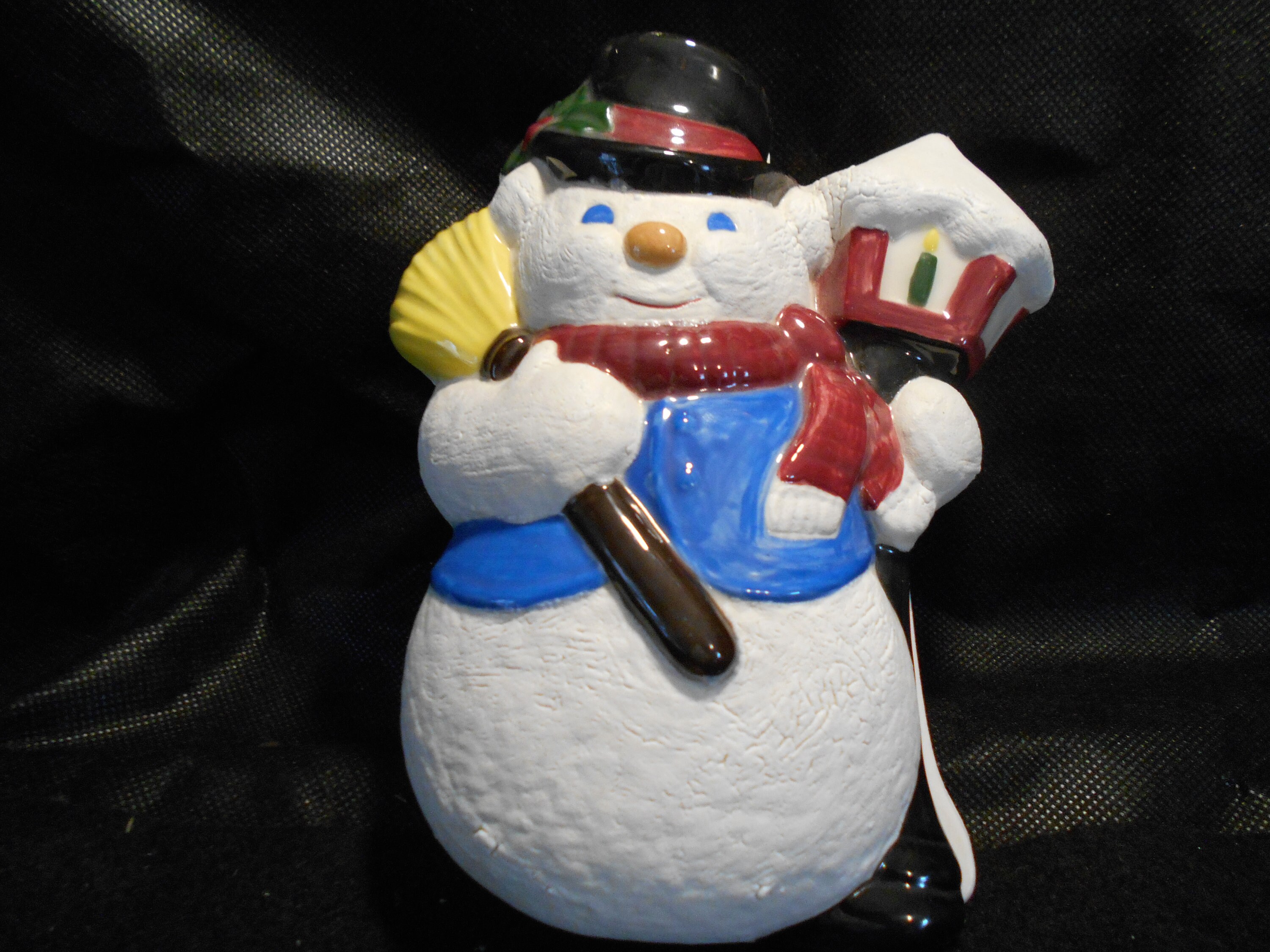 陶器のスノーマン Ceramic Snowman Covered Candy Dish - Etsy