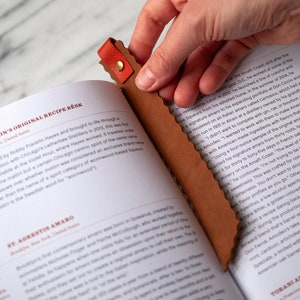 Leather Bookmark Personalized Mother's Day Gift for Her Him