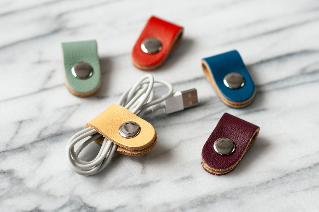 Single Leather Cord Wraps Cable Organizer Headphone Cord Etsy Canada