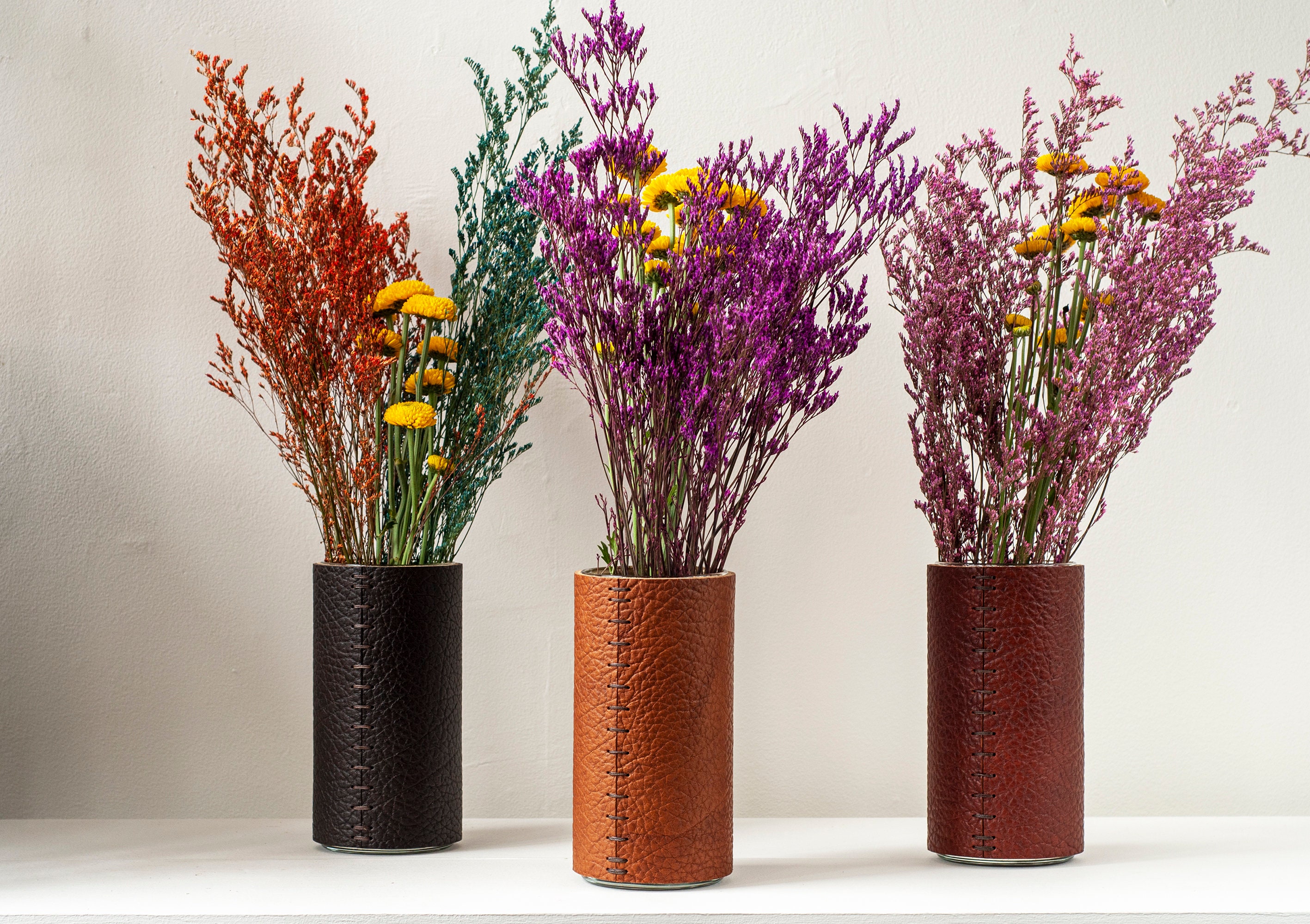Vase En cuir De Dernière