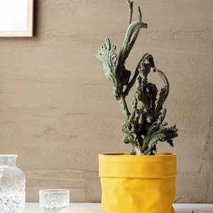 Handmade Canvas Planter Cover, Indoor Plant Basket