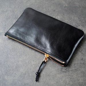 Makeup Pouch Leather Case , Personalized  Colorful Zipper Clutch , Bridesmaid Gift Wedding Bag Christmas Gift For Her